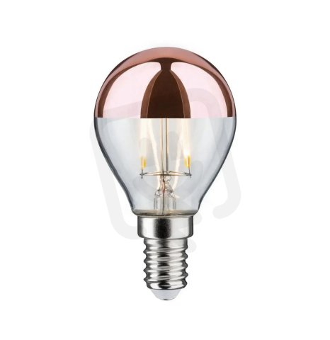 LED kapka 2,6 W E14 zrcadlový svrchlík měď teplá bílá PAULMANN 28665