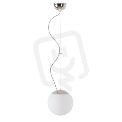 Závěsné svítidlo s plastovým stínidlem OSMONT ISIS L1 PM-M 7W IP40 E27 chrom
