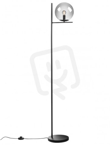 Stojací lampa BOLDY LAMP 1x28W E14 BLACK/SMOKEY REDO 01-3074