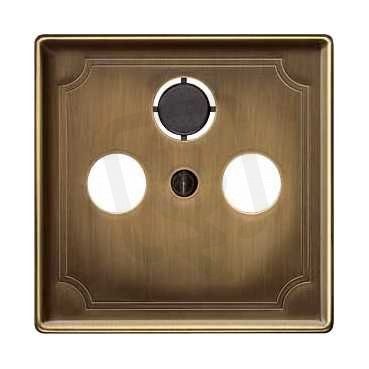 Schneider MTN294143 Centrální deska pro anténní zásuvky, S-Design, antique brass