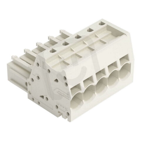 Pružinová svorka Push-in CAGE CLAMP 10mm2 světle šedá 5pól. WAGO 831-3105