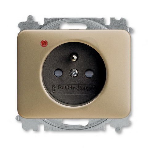 ABB 5599B-A02357260 Zásuvka 1násobná s ochraným kolíkem,s ochranou před přepětím