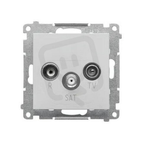 TASP.01/143 Zásuvka anténní R+TV+SAT prů