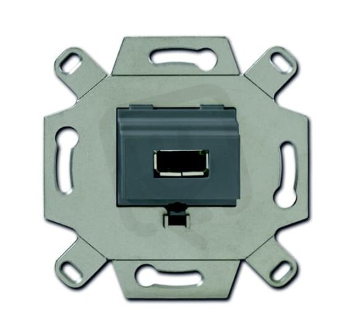Zásuvka komunikační přímá USB (0230-0-0420) šedá 2CKA000230A0420 ABB