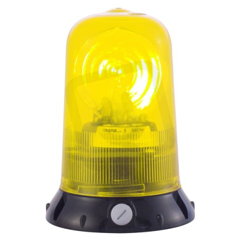 Maják rotační ROTALLARM HD 12 V, ACDC, IP65, žlutá, černá, halogen SIRENA 82256