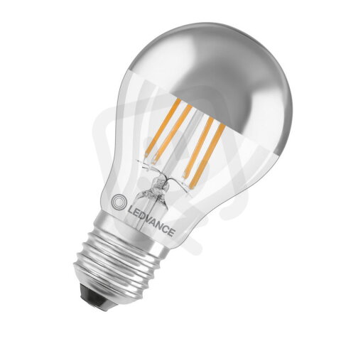 Světelný zdroj LEDVANCE LED CLASSIC A MIRROR P 6.5W 827 Silver E27