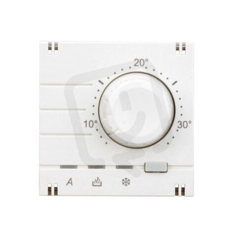 Kryt termostatu pro topení/chlazení, analogový, bílý SCHRACK EV103019--