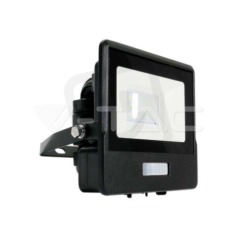 10W Light Sensor Floodlight With Samsung Chip 3000K Black Body V-TAC SKU20256