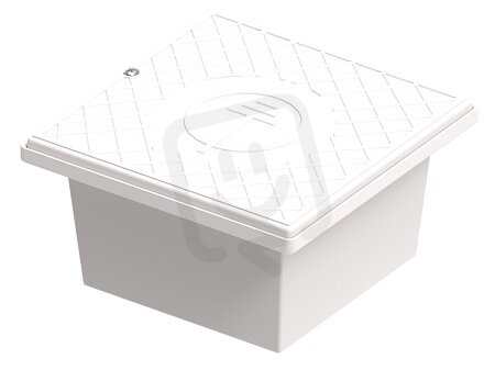 Krabice do fasády pro zkušební svorku, rozměr 100mm, barva bílá, plast 317318