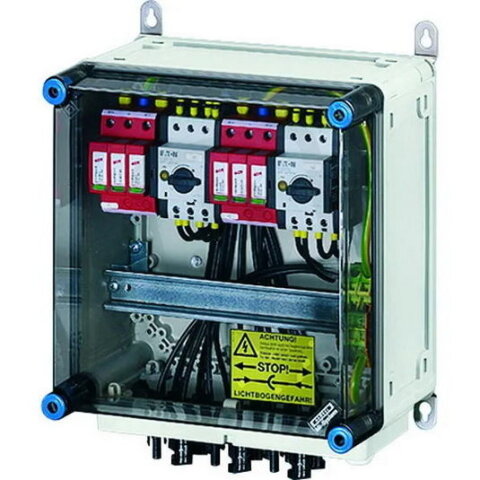 Připojovací skříň FV 4x string, 2x vstup střídače se spínačem HENSEL MI PV 2242