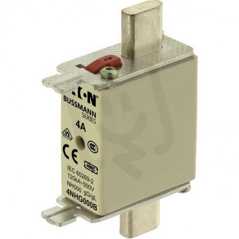 Pojistka Eaton 4NHG000B NH gG/gL 500V 4A 000 dvojitý indikátor