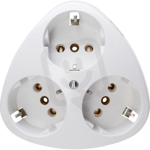 111402005 Triple earthed socket outlet,