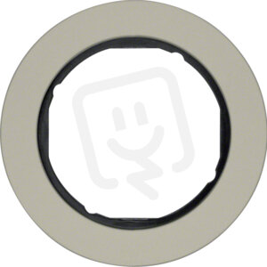 Rámeček 1-násobný, Serie R.classic, ušlecht. ocel/černá HAGER WLD9100STB