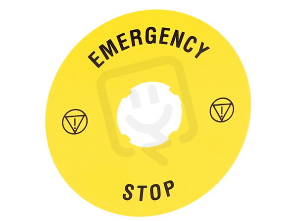 Lovato LPXAU113 Štítek EMERGENCY/STOP