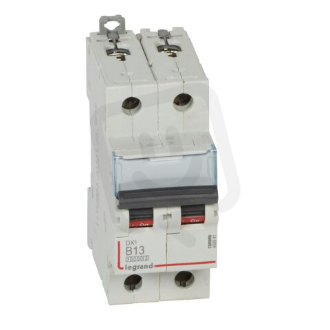 DX3 JISTIČ, 2 PÓLOVÝ, CHAR. B,13A 10000A/16KA LEGRAND 408941