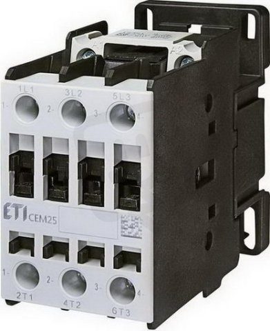 Motorový stykač CEM25.10-110V-50/60Hz, 3p, 3xNO+1xNO,45A/25A ETI 004645122