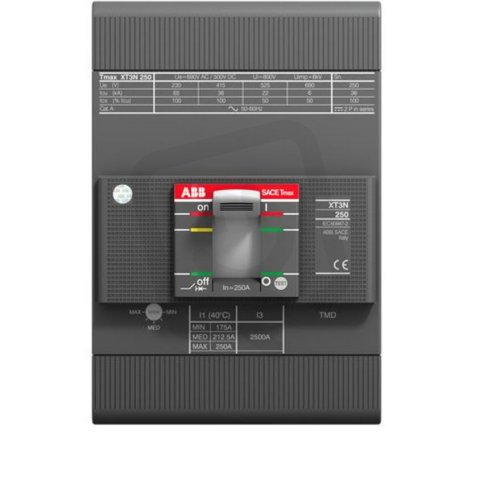Výkonový jistič XT3S 250 TMD 160-1600 3p F F ABB 1SDA068219R0001