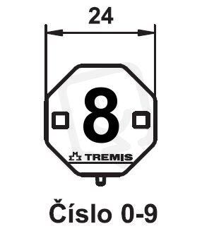 Štítek označení č.8 (plast) TREMIS VS035