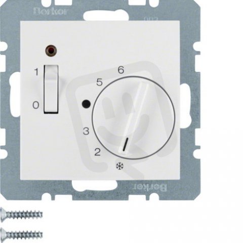 Termostat s rozpínacím kontaktem , S.1/B.x, bílá mat BERKER 20301909