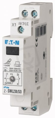 Eaton 276307 Vypínač se světelnou signal. LED, 1zap1vyp kontakt Z-SWL230/SO