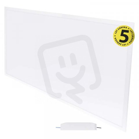 LED panel 30x60, obdélníkový vestavný bílý, 18W neutrální bílá, Emergency