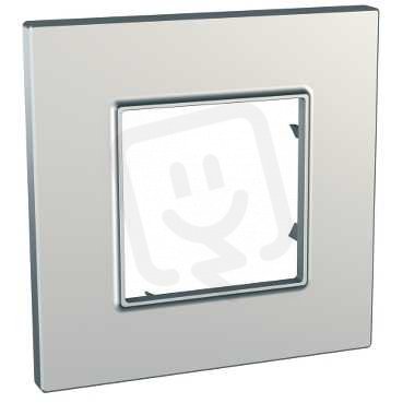 Unica Quadro Krycí rámeček jednonásobný, Silver SCHNEIDER MGU6.702.55