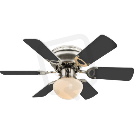 Stropní ventilátor UGO nikl 1xE27, max. 60W 230V GLOBO 0307W