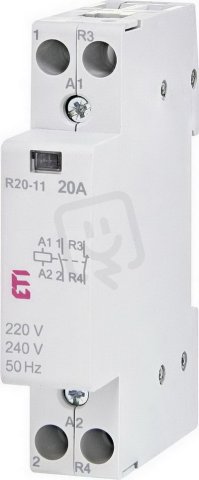Modulární stykač R 20-11 230V 2p 1M 1xNO+1xNC,20A 230VAC ETI 002461220