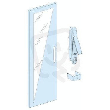 8544 Pruhledné dvere IP55, Š=400mm