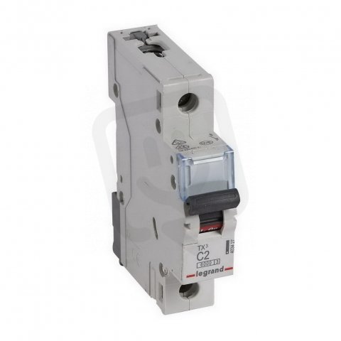 TX3 JISTIČ, 1 PÓLOVÝ, CHAR. C, 2A 6000A LEGRAND 403427