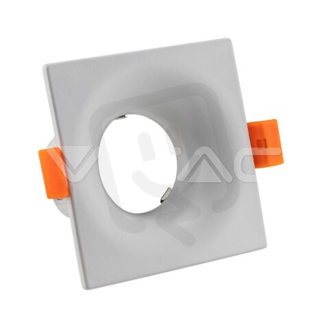 GU10 Fitting Square White, VT-876 V-TAC SKU3170