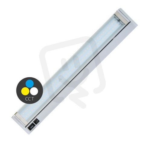Kuchyňské SMD svítidlo ECOLITE GANYS SMD 10W,CCT,800lm,59cm,stříbrná
