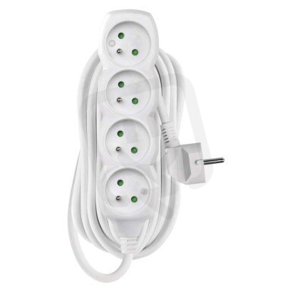 Prodlužovací kabel 7 m 4 zásuvky bílý PVC 1,5mm2 EMOS P0417R