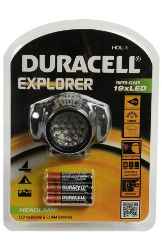 Svítilna Duracell HDL-1 LED svítilna čelovka 19LED EXPLORER