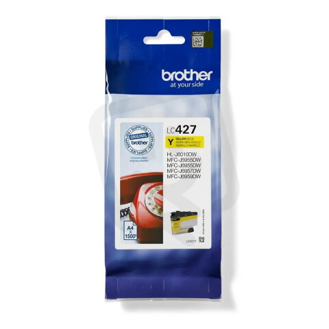BROTHER LC-427Y (inkoust yellow, 1500 str., ISO / IEC 24711)