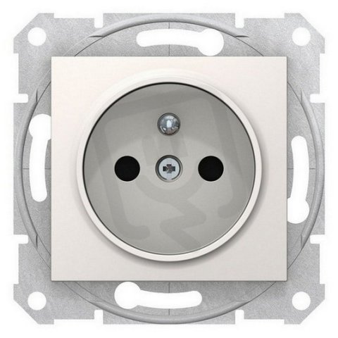 Sedna Zásuvka 2P+PE bezšroubová clonky, Cream SCHNEIDER SDN2800723