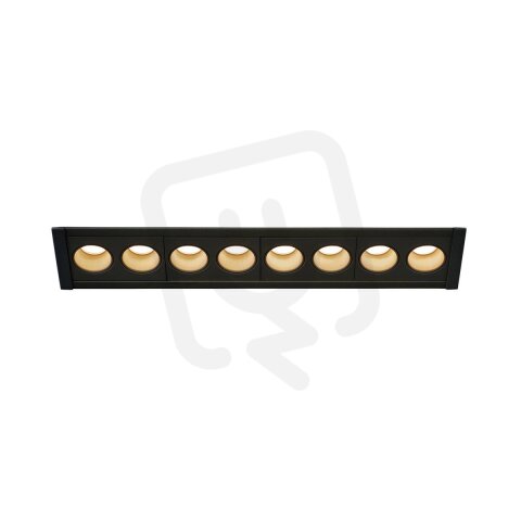 MILANDOS 8, stropní zápustné svítidlo černé 3000 K 45°    SLV 1005424