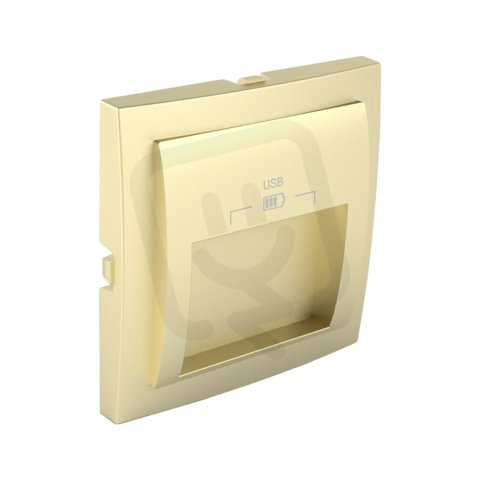 Kryt zásuvky 90673 TDU dvojité USB zlatá LOGUS90