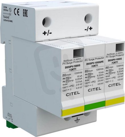 Přepěťová ochrana 2 pro FV DS50PVS-1000G/12KT1-1000 Vdc CITEL 482393