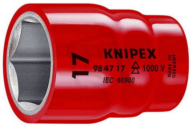 KNIPEX 984713 nástrčný klíč 1/2'' izolovaný do 1000V, velikost 13 KN 98 47 13