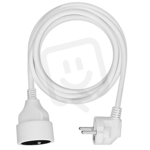 1z prodlužovací přívod - spojka, 3m, 3 x 1mm2, bílá SOLIGHT PS03