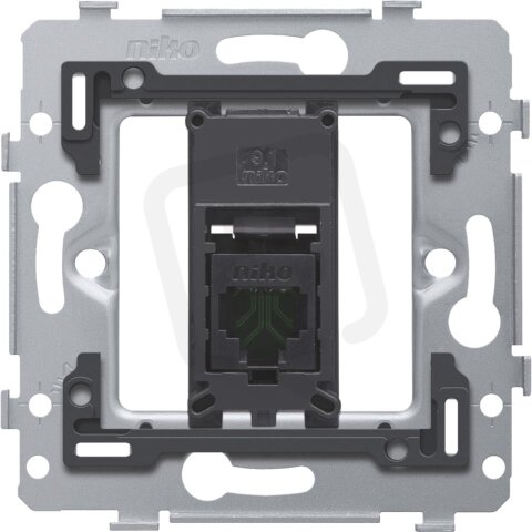 Spodek zásuvky 1xRJ45 UTP (nestíněné) CAT5E bez rozp. NEW NIKO 170-75251