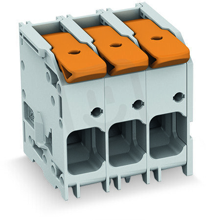 Svorka na desky plošných spojů páčka 16mm2 Enciánová modrá 5pól.