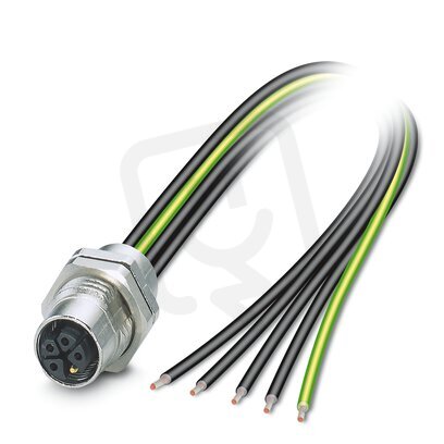 SACC-DSI-M12FSK4PE-M16/1,0-1,5X Přístrojový konektor zezadu stěny 1238589