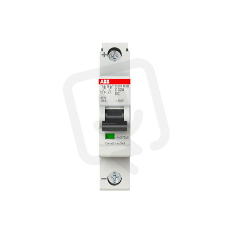 ABB S201MTR-Z32 DC, jednopólový jistič, 32A, Z, 10kA, určeno pro drážní aplikace