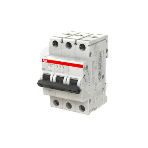ABB S203MTR-Z6, třípólový jistič, 6A, Z, 10kA, určeno pro drážní aplikace