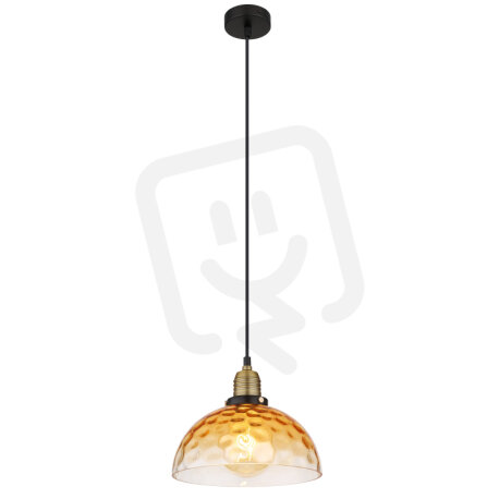 Závěsné svítidlo SALVY černá 1x60W E27 IP20 GLOBO 15786H1