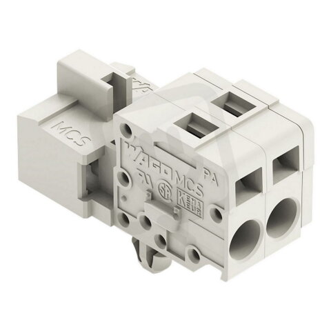 1vodičový konektor s pájecími piny, CAGE CLAMP, 2,5 mm2, šedá