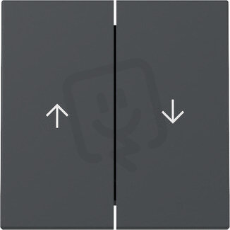 Dvojitá kolébka, symbol šipky System 55 antracit GIRA 329428