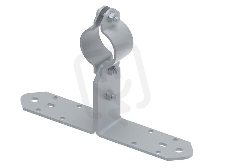 Držák jímací tyče průměr 40mm, rozměr 100mm, materiál StZn GROMTOR 510312